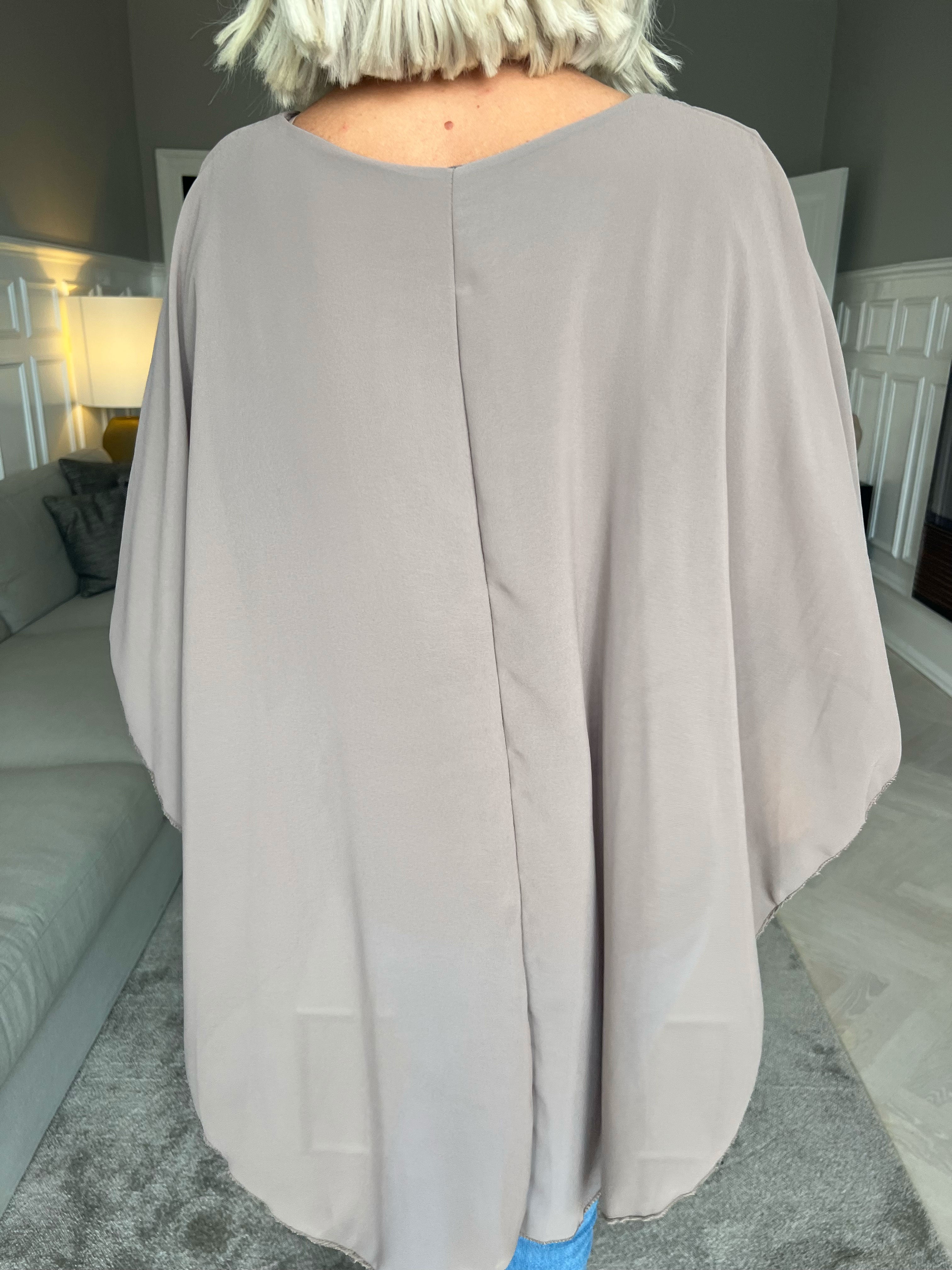 Kenya Shirt - Tunika med chiffonglager